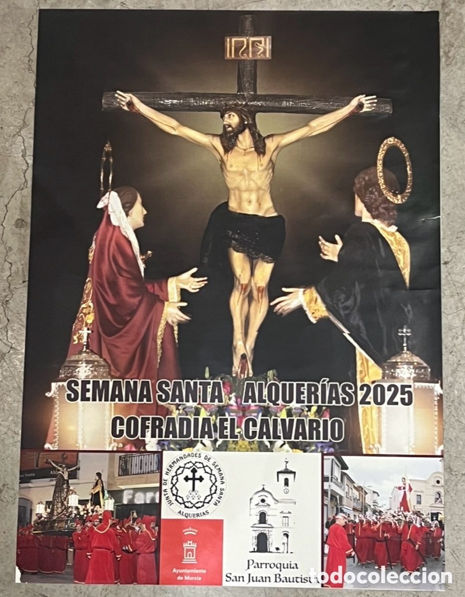 Carteles de Semana Santa: Cartel. Semana Santa. Alquerias. Murcia. 2025.