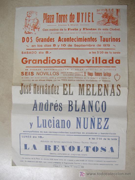 Affiches Tauromachie: cartel de toros a&ntilde;o 1979
