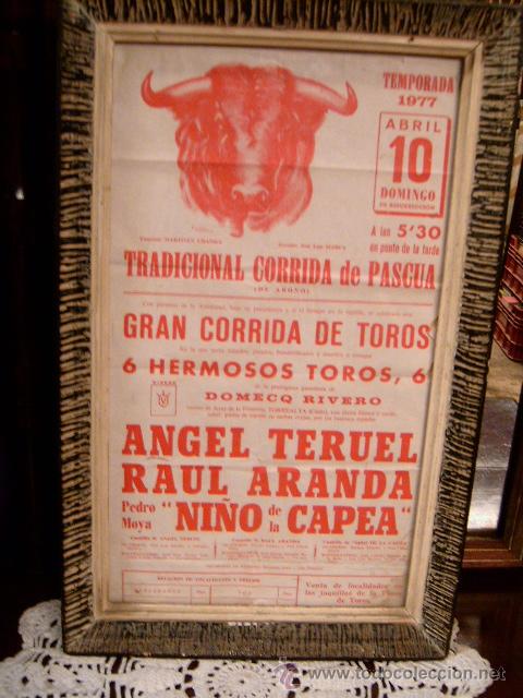 Carteles toros: corrida de pascua 1977 - Foto 1