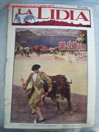 Affiches Tauromachie: LA LIDIA 18 AGOSTO 1914