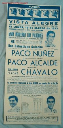 Cartazes Touros: CARTEL TOROS VISTA ALEGRE