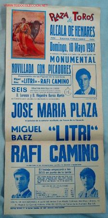 Cartazes Touros: CARTEL TOROS ALCALA DE HENARES