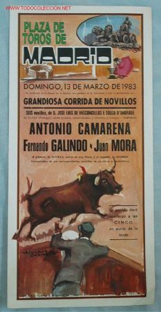 Carteles Toros: CARTEL TOROS MADRID