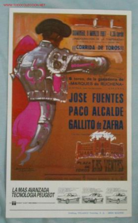 Affissi Tauromachia: CARTEL TOROS MADRID