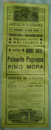 Carteles Toros: PLAZA TOROS BARCELONA
