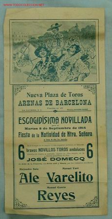 Affiches Tauromachie: PLAZA TOROS BARCELONA