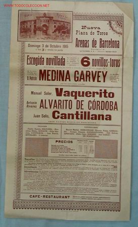 Affiches Tauromachie: PLAZA TOROS BARCELONA