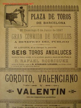 Carteles toros: CARTEL TOROS - BARCELONA - JUNIO DE 1897 - Foto 2