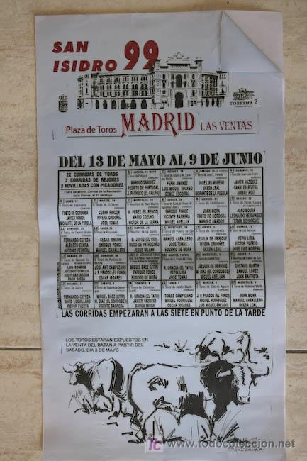 Carteles toros: Cartel de toros en seda. - Foto 1