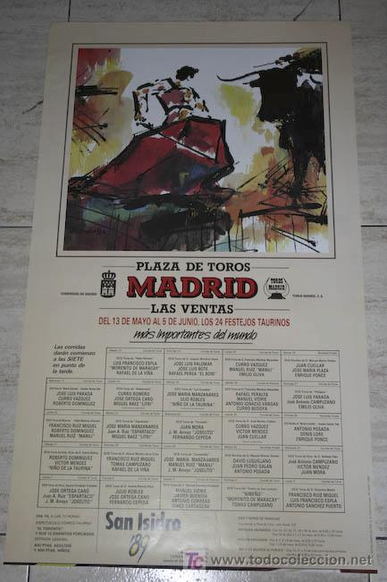 Carteles toros: Cartel de toros de Madrid. - Foto 1