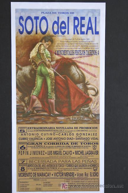 Affiches Tauromachie: Cartel de toros de Soto del Real.