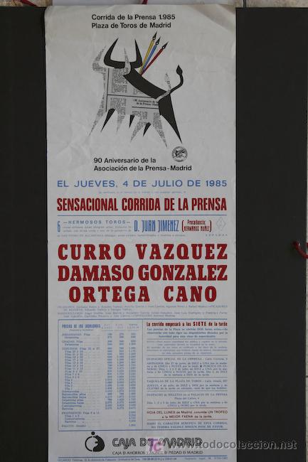 Affiches Tauromachie: Cartel de toros de Madrid.