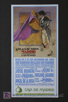 Affiches Tauromachie: Cartel de toros de Madrid.