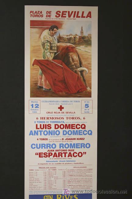 Carteles Toros: Cartel de toros de Sevilla.
