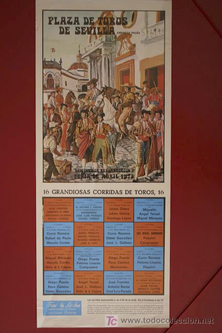 Carteles Toros: Cartel de toros de Sevilla.