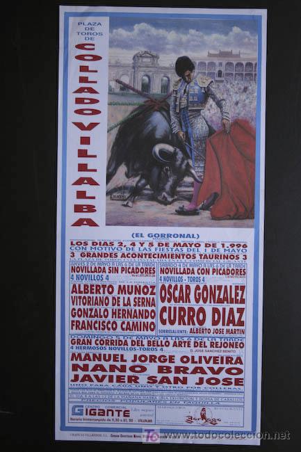 Affiches Tauromachie: Cartel de toros de Collado Villalba.