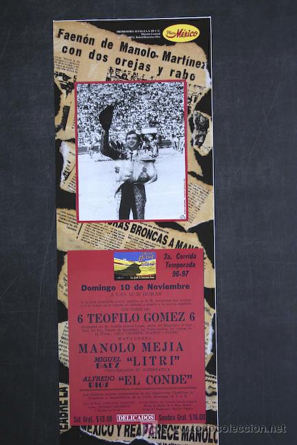 Carteles toros: Cartel de toros de M&eacute;xico. - Foto 1