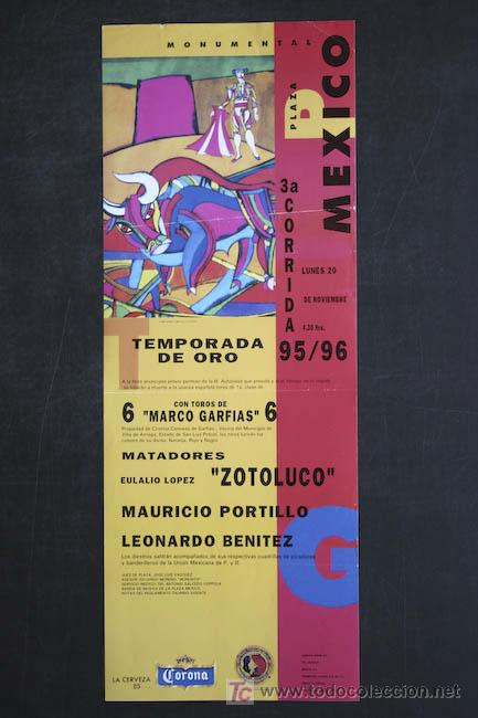 Carteles toros: Cartel de toros de M&eacute;xico. - Foto 1