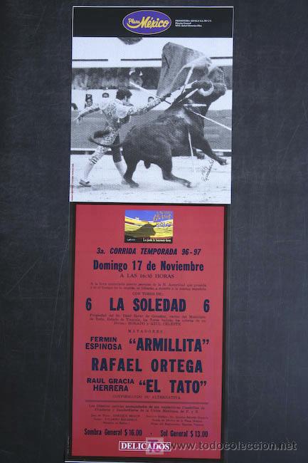 Carteles toros: Cartel de toros de M&eacute;xico. - Foto 1