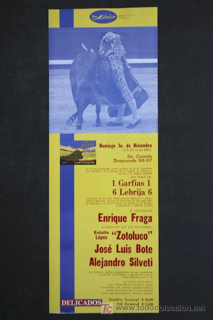 Carteles toros: Cartel de toros de M&eacute;xico. - Foto 1