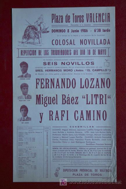 Carteles toros: Cartel de toros de Valencia. - Foto 1