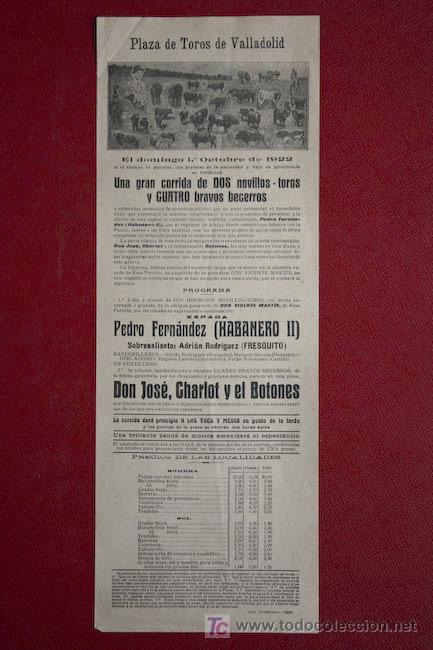 Carteles toros: Cartel de toros de Valladolid. - Foto 1