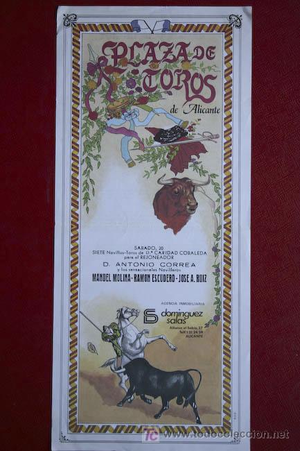 Cartazes Touros: Cartel de toros de Alicante.