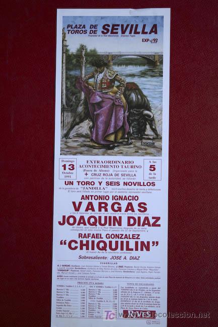 Carteles Toros: Cartel de toros de Sevilla.
