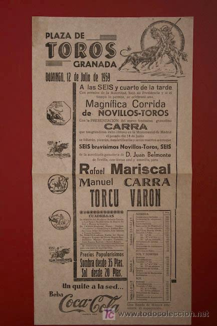 Carteles toros: Catel de toros de Granada. - Foto 1