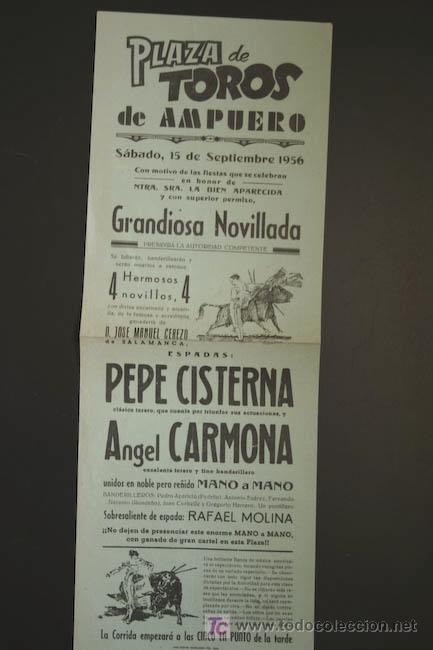 Carteles Toros: Cartel de toros de Ampuero.