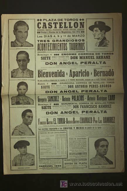 Carteles toros: Cartel de toros de Castell&oacute;n. - Foto 1