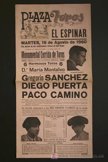 Carteles toros: Cartel de toros de El Espinar. - Foto 1