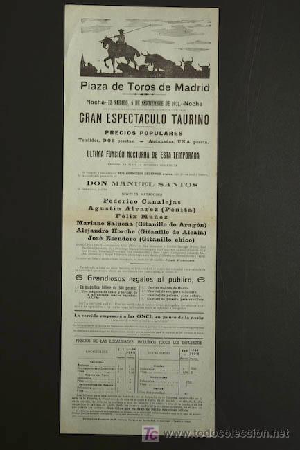 Cartazes Touros: Cartel de toros de Madrid.