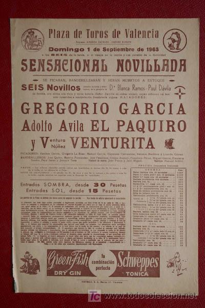 Carteles Toros: Cartel de toros de Valencia.