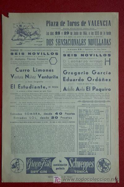 Cartazes Touros: Cartel de toros de Valencia.