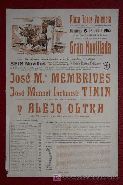 Cartazes Touros: Cartel de toros de Valencia.
