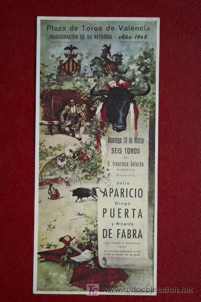 Affissi Tauromachia: Cartel de toros de Valencia.