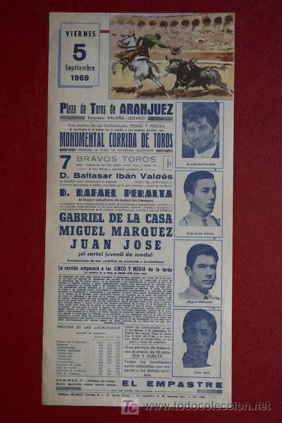 Carteles toros: Cartel de toros de Aranjuez. - Foto 1