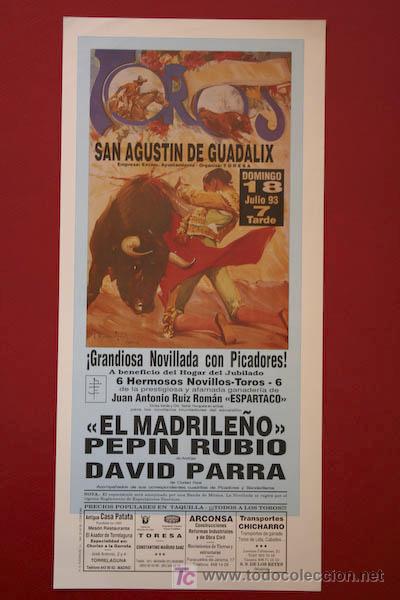 Cartazes Touros: Cartel de toros de San Agust&iacute;n de Guadalix.