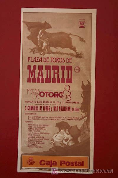 Carteles toros: Cartel de toros de Madrid. - Foto 1