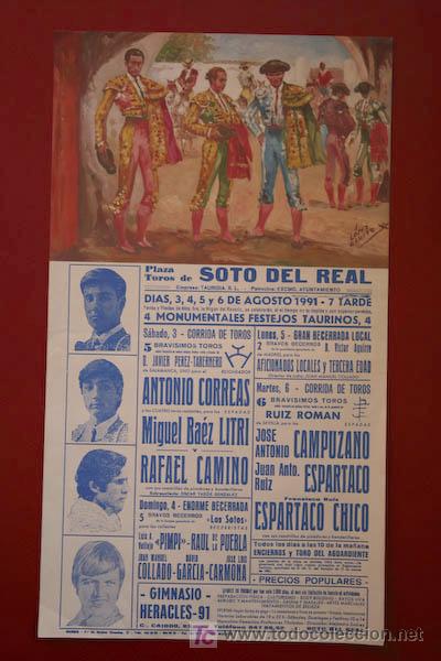 Cartazes Touros: Cartel de toros de Soto del Real.