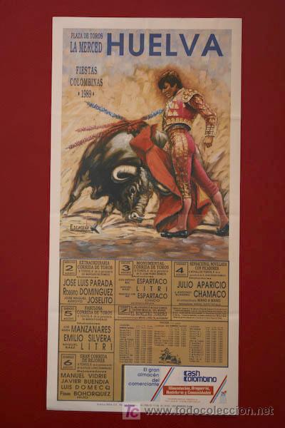 Carteles Toros: Cartel de toros de Huelva.
