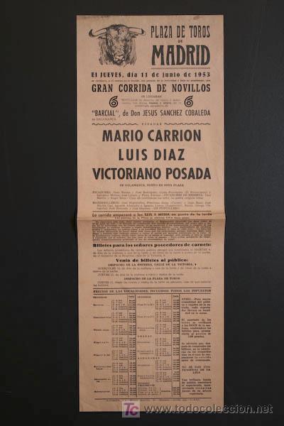 Carteles Toros: Cartel de toros de Madrid.