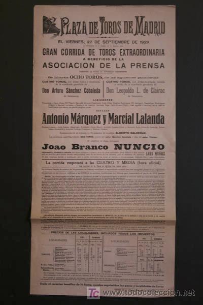 Carteles toros: Cartel de toros de Madrid. - Foto 1