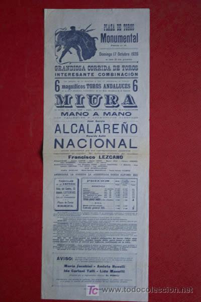 Carteles toros: Cartel de toros de Barcelona. - Foto 1