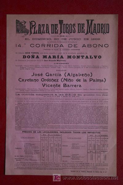 Affiches Tauromachie: Cartel de toros de Madrid.