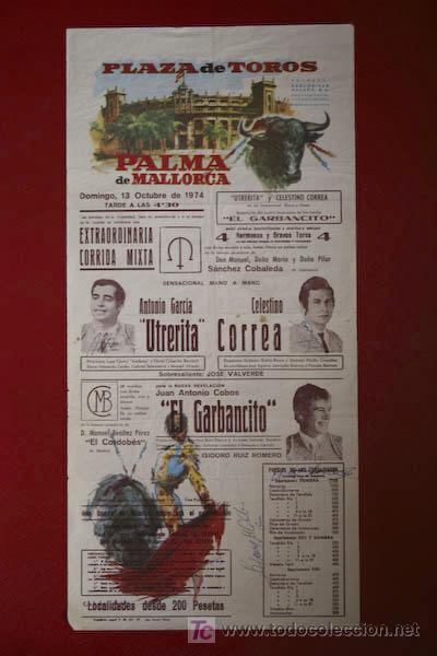 Carteles toros: Cartel de toros de Palma de mallorca. - Foto 1