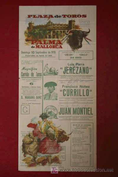Carteles toros: Cartel de toros de Palma de Mallorca. - Foto 1