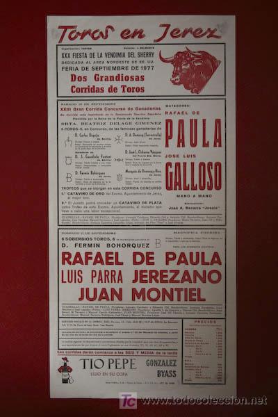 Carteles toros: Cartel de toros de Jerez. - Foto 1