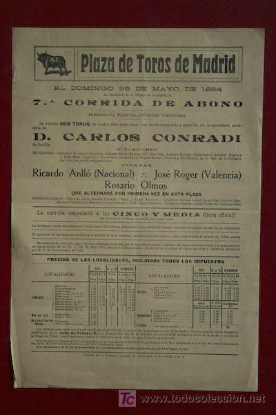 Carteles Toros: Cartel de toros de Madrid.